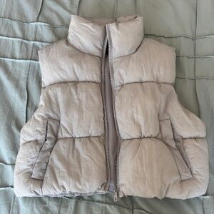 Cropped Puffer Vest